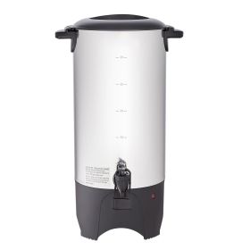 Commercial Coffee Urn, 50 Cups Stainless Steel Large Coffee Dispenser, 1000W 110V Electric Coffee Maker Urn For Quick Brewing